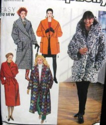 9860 EZ SHAWL COLLAR LONG COAT 3 LENGTHS, BELT PATTERN 6-24